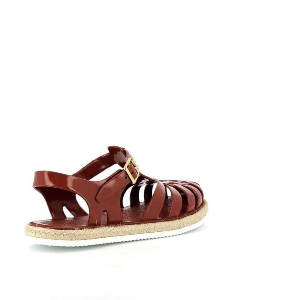 Meduse Suncorde Terracotta Bordo Kadın Sandalet