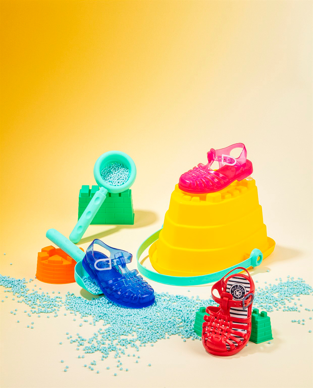 Meduse Sunfun Groseille Flamingo Sandals Çocuk Sandalet Pembe