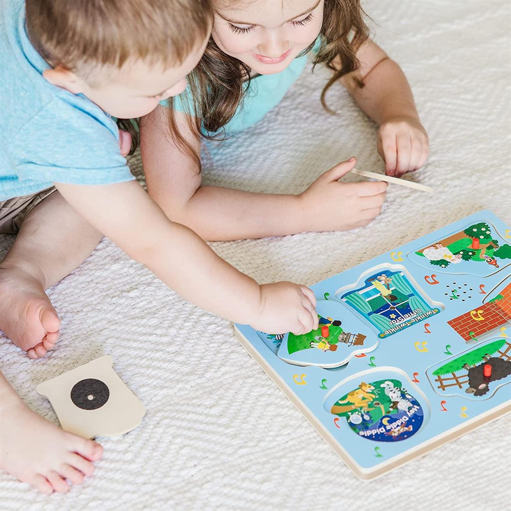 Melissa & Doug Ahşap Sesli Yapboz İngilizce Çocuk Şarkıları 2