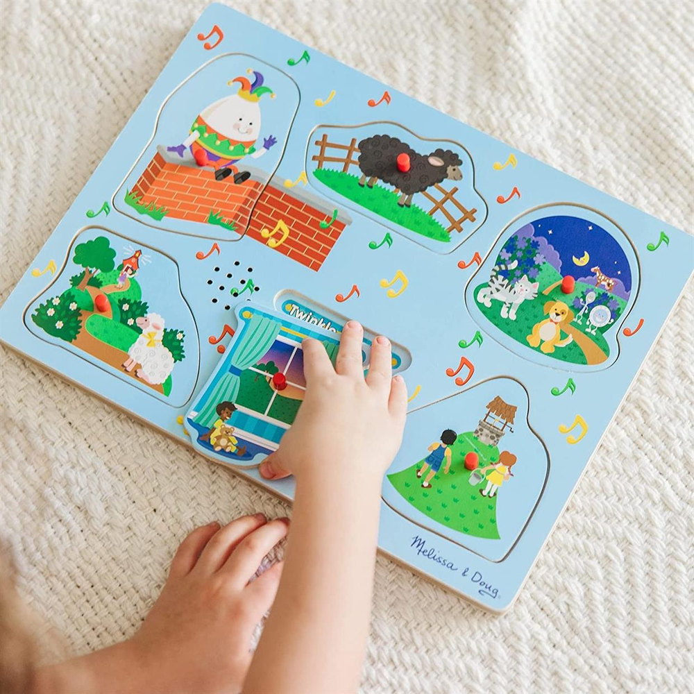 Melissa & Doug Ahşap Sesli Yapboz İngilizce Çocuk Şarkıları 2