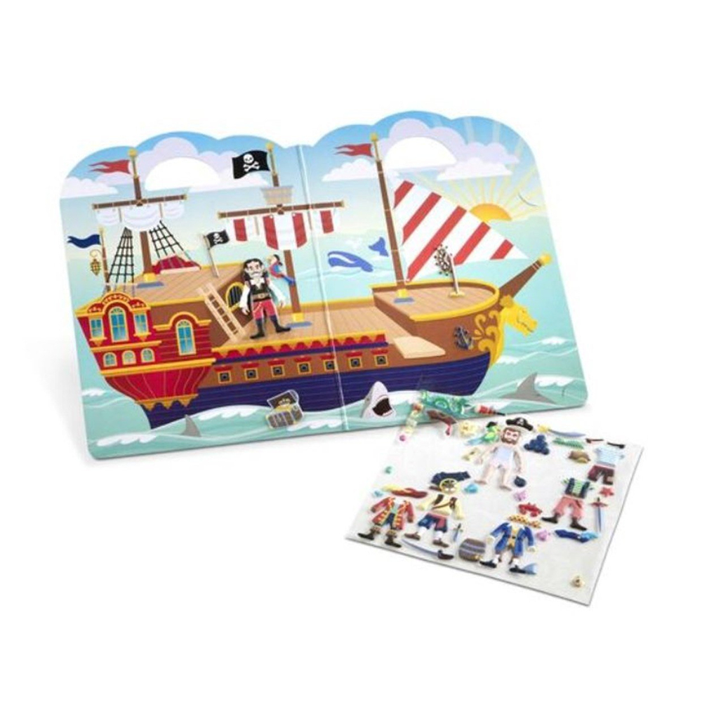 Melissa & Doug Kabartmalı Tak Çıkar Çıkartma Seti Korsanlar