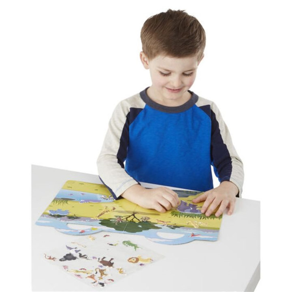 Melissa & Doug Kabartmalı Tak Çıkar Çıkartma Seti Safari