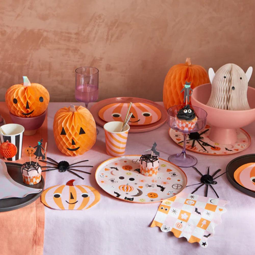 Meri Meri Groovy Halloween Icon Dinner Cadılar Bayramı Karakterli Tabaklar L 8'li