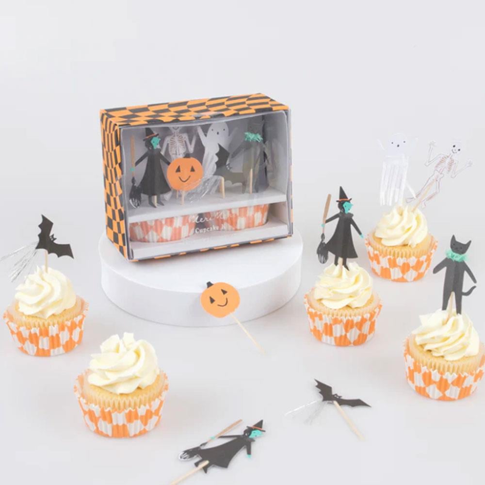 Meri Meri Happy Halloween Cupcake Kit Cadılar Bayramı Cupcake Kit 24'lü