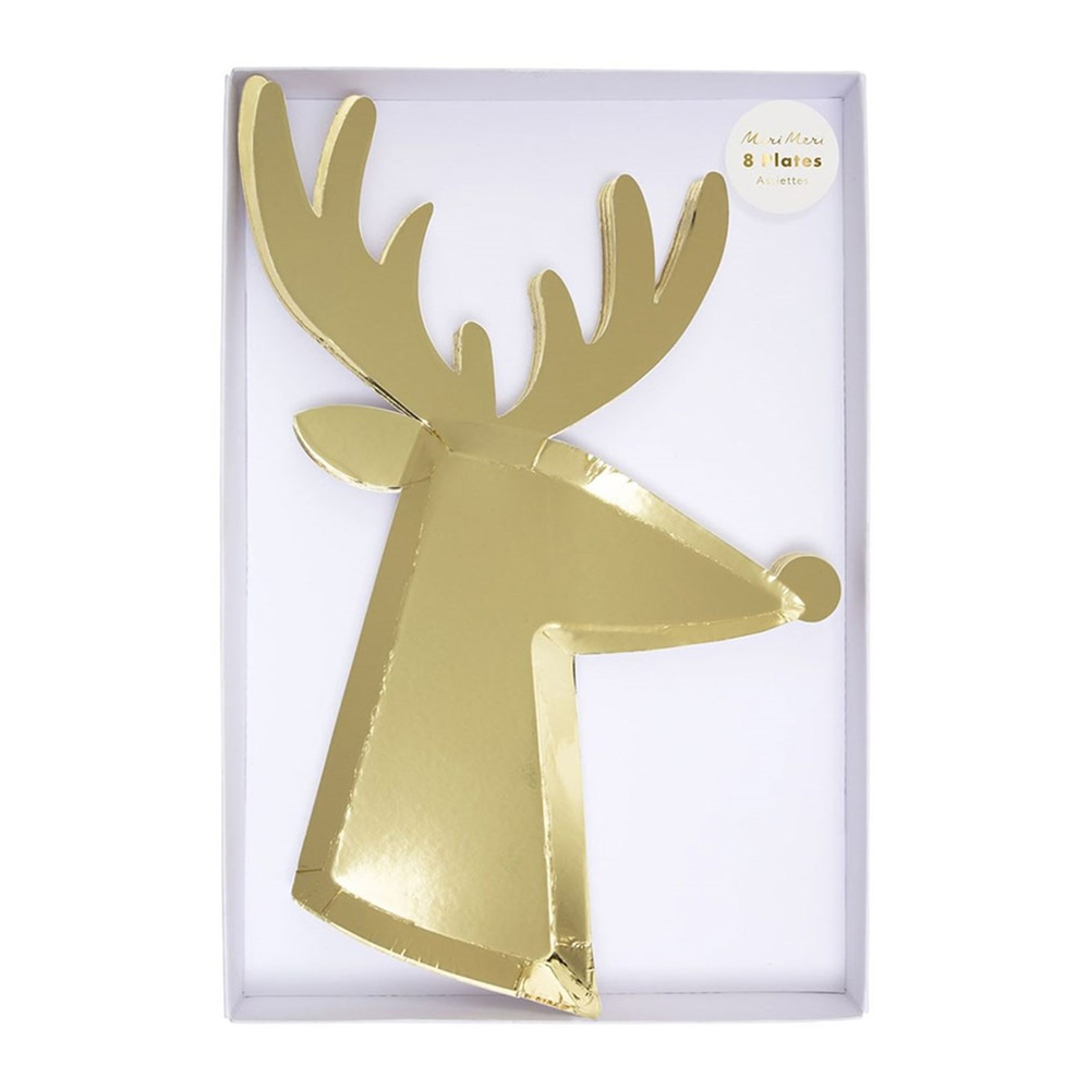 Meri Meri Ren Geyiği Altın Tabak