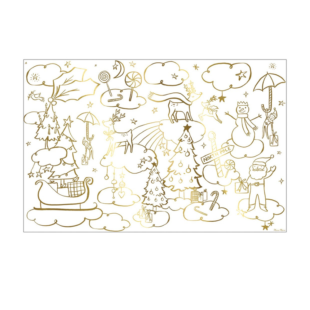 Meri Meri Yeni Yıl Boyama Posterleri 2'li