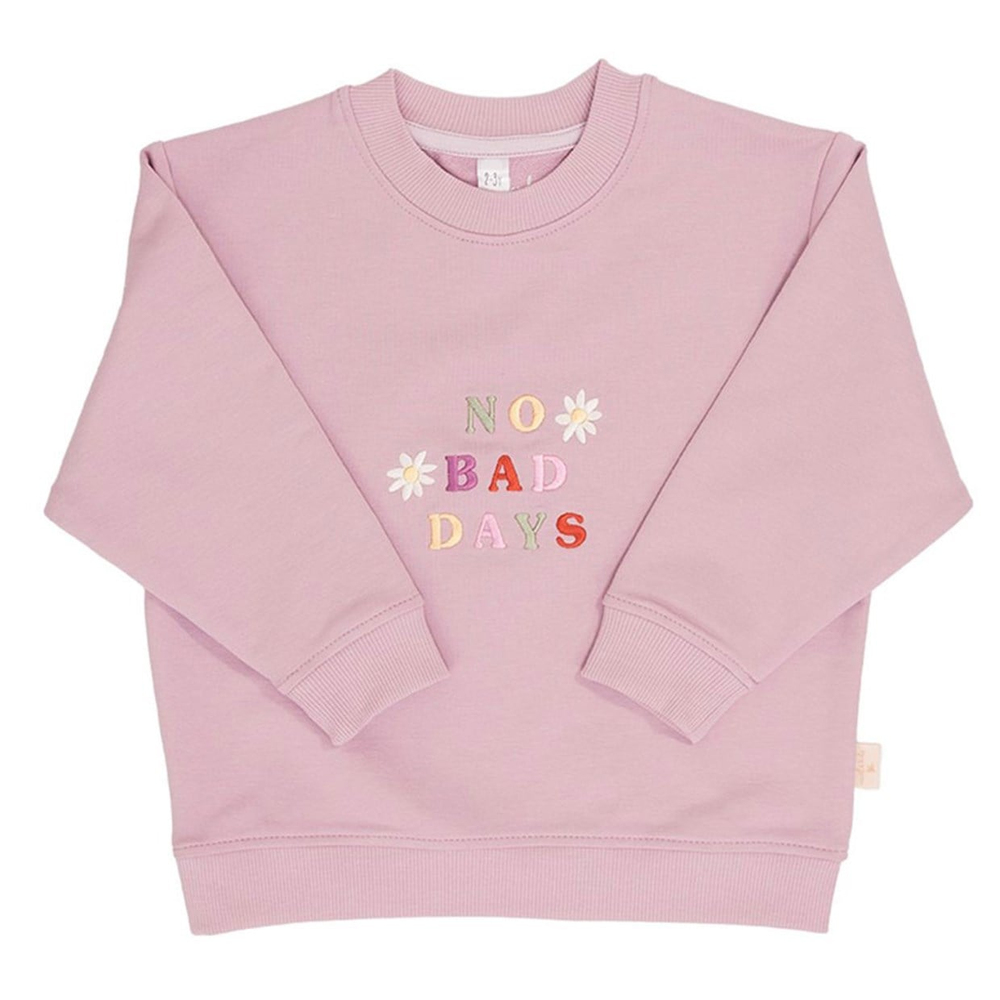 Miela Kids No Bad Days Nakışlı Sweatshirt Lila