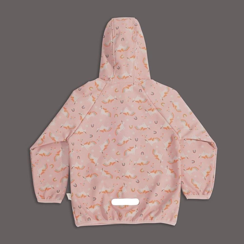 Miela Kids Su Tutmaz Softshell Desenli Yağmur Ceketi Rainbow Unicorn