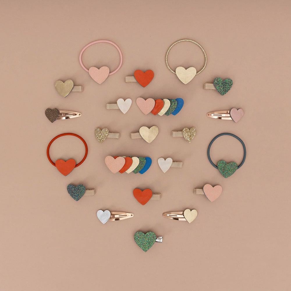 Mimi & Lula Retro Heart Mini 8'li Toka