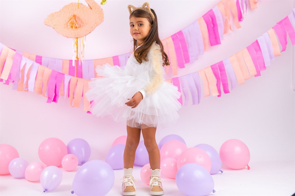 MINI CELEBRITIES - POPPY SWEATSHIRT -  WHITE