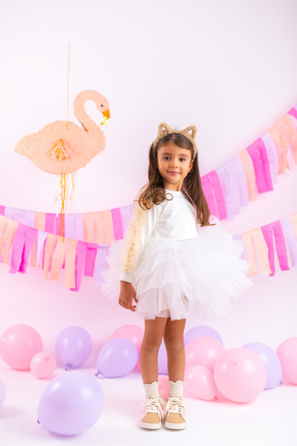 MINI CELEBRITIES - POPPY SWEATSHIRT -  WHITE