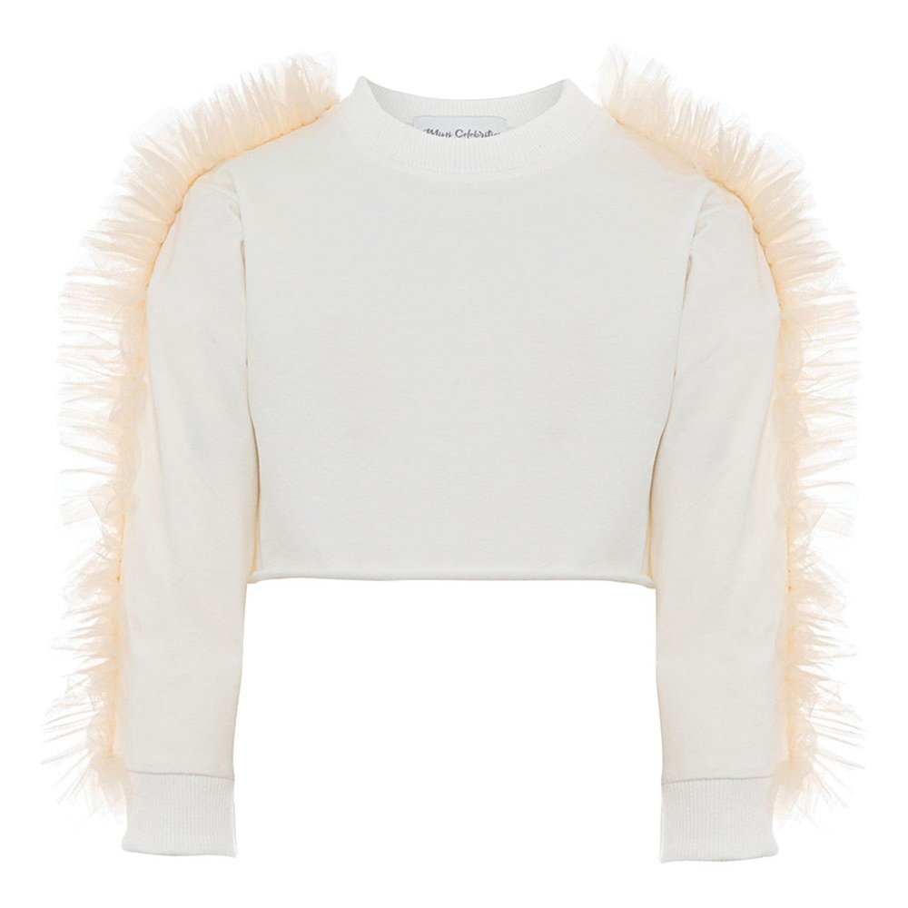 Mini Celebrities Poppy Sweatshirt White