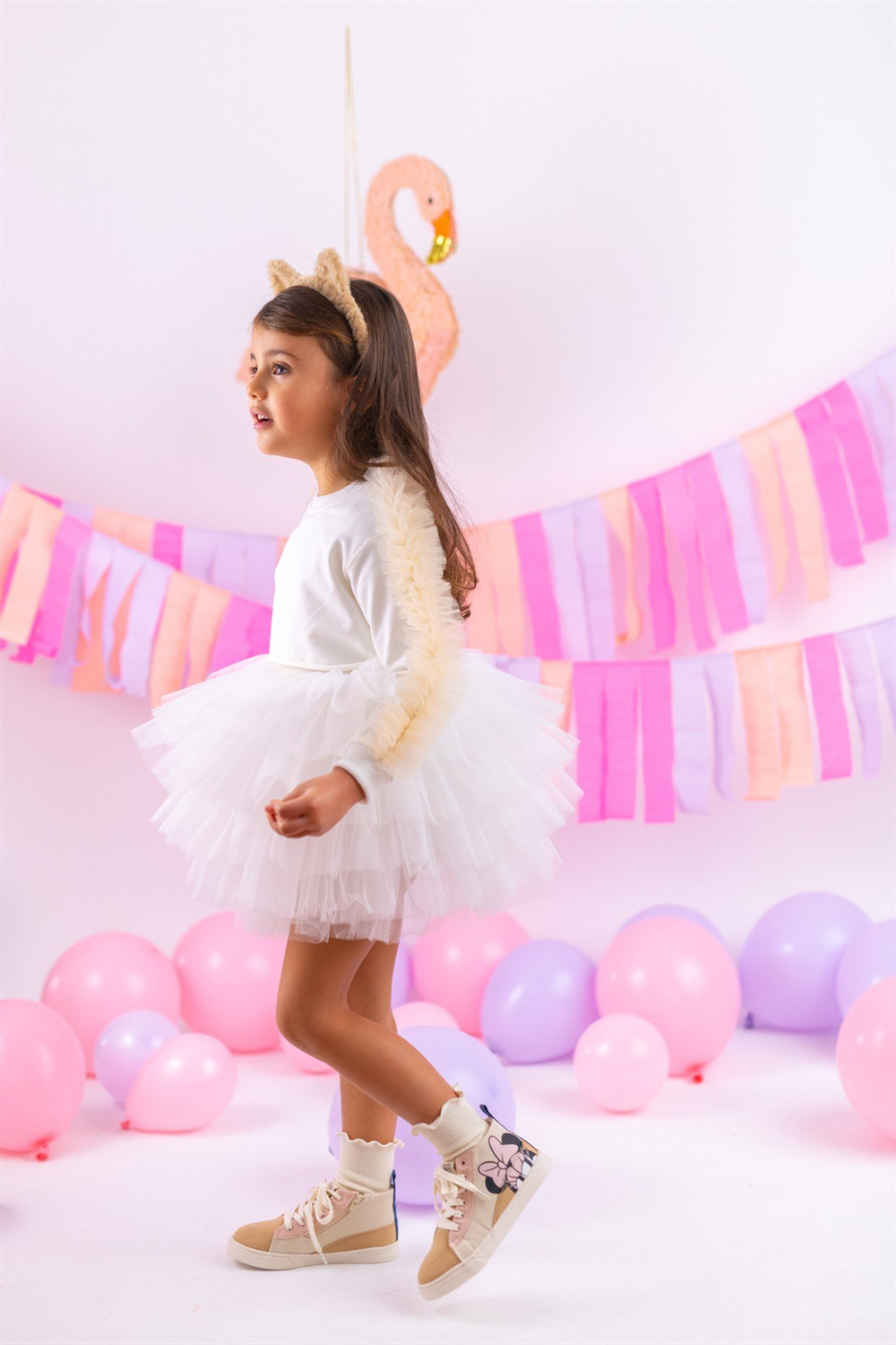 MINI CELEBRITIES - POPPY SWEATSHIRT -  WHITE