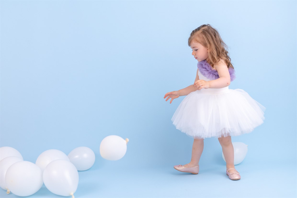 Mini Celebrities Yazlık One Shoulder Lilac Ruffle