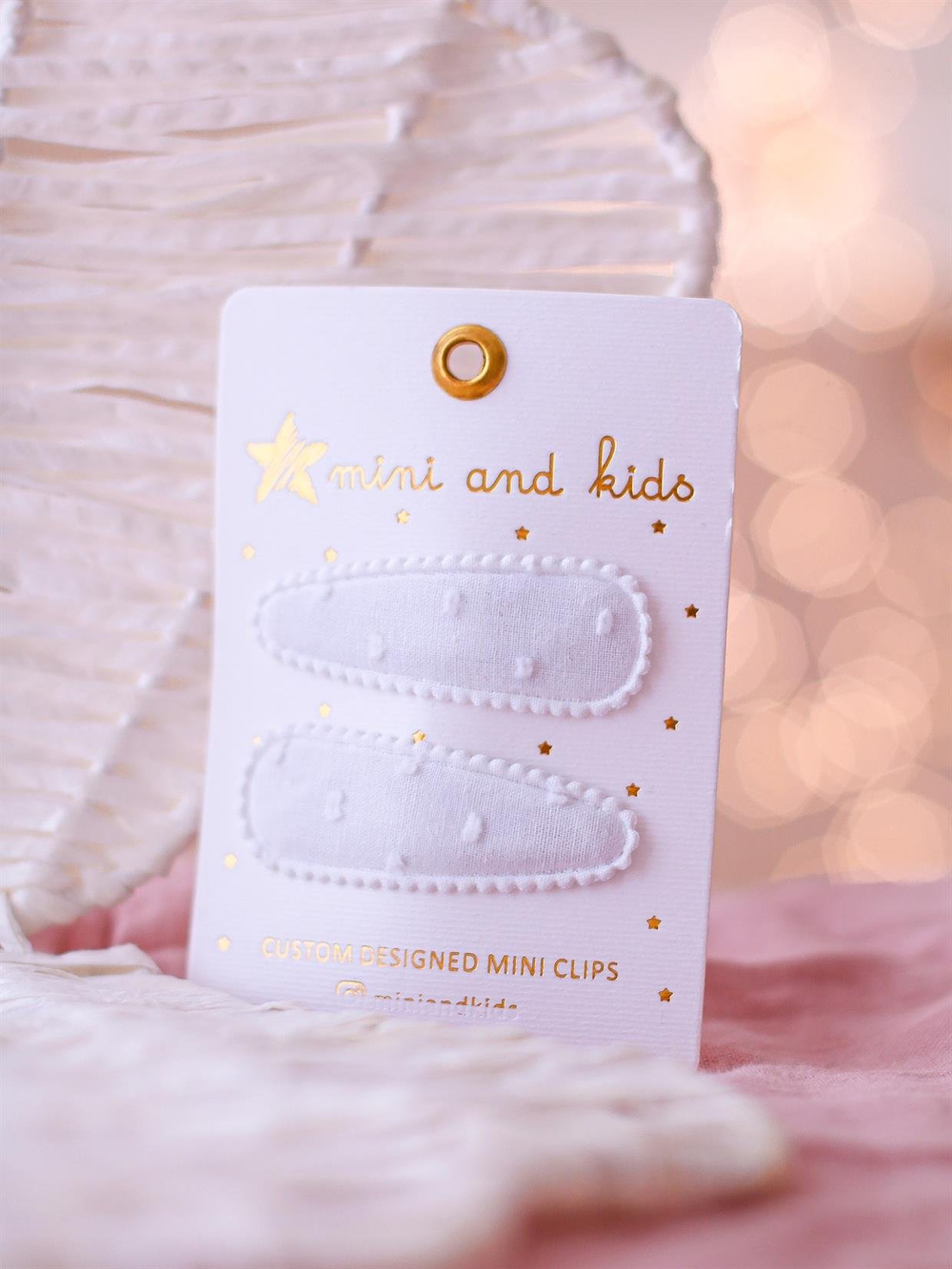 Mini & Kids Desensiz Beyaz Klips Toka