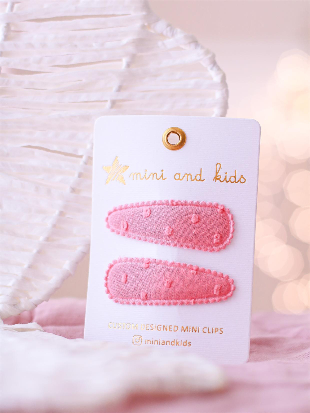 Mini & Kids Desensiz Pembe Klips Toka