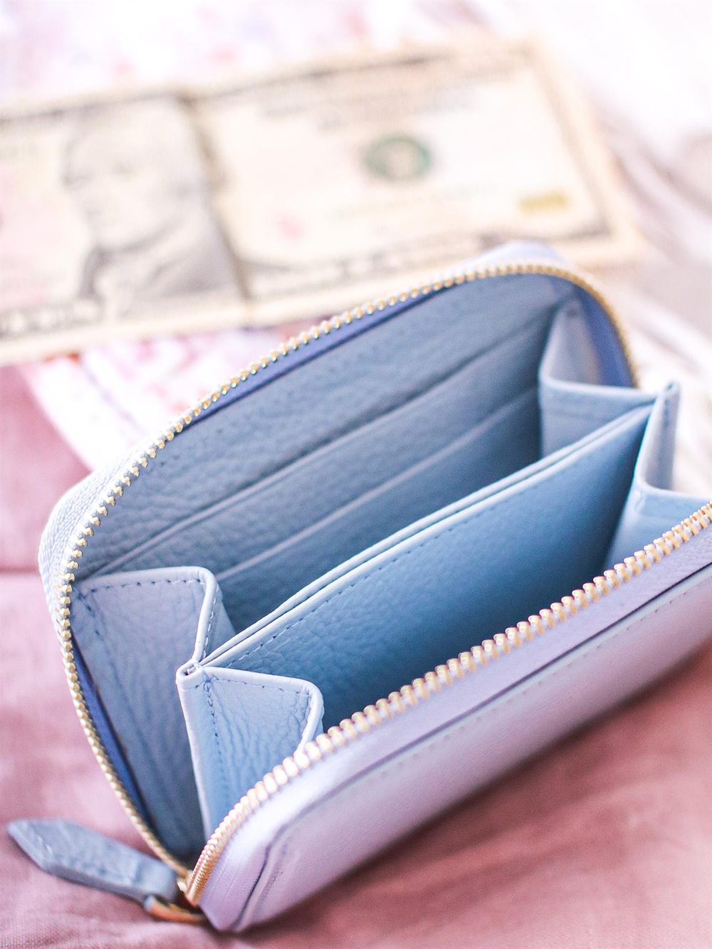 Mini & Kids Fermuarlı Cüzdan Mavi
