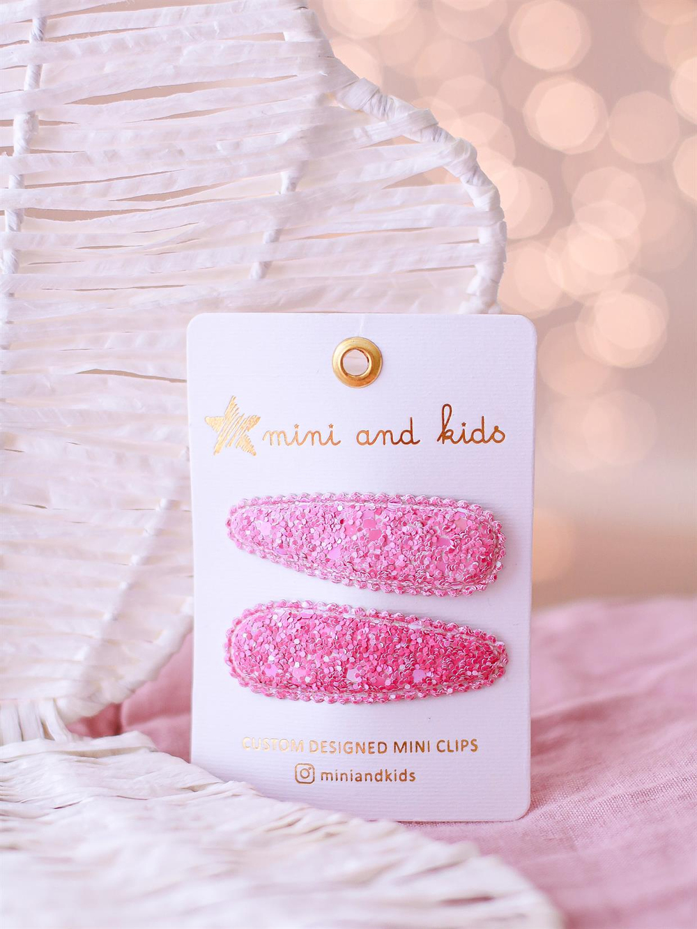 Mini & Kids Glitter Fuşya Klips Toka