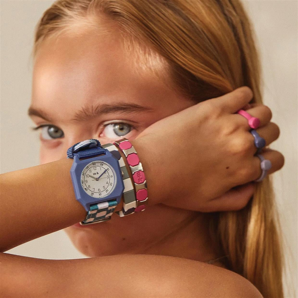 Mini Kyomo Checker Watch Dama Desenli Kol Saati