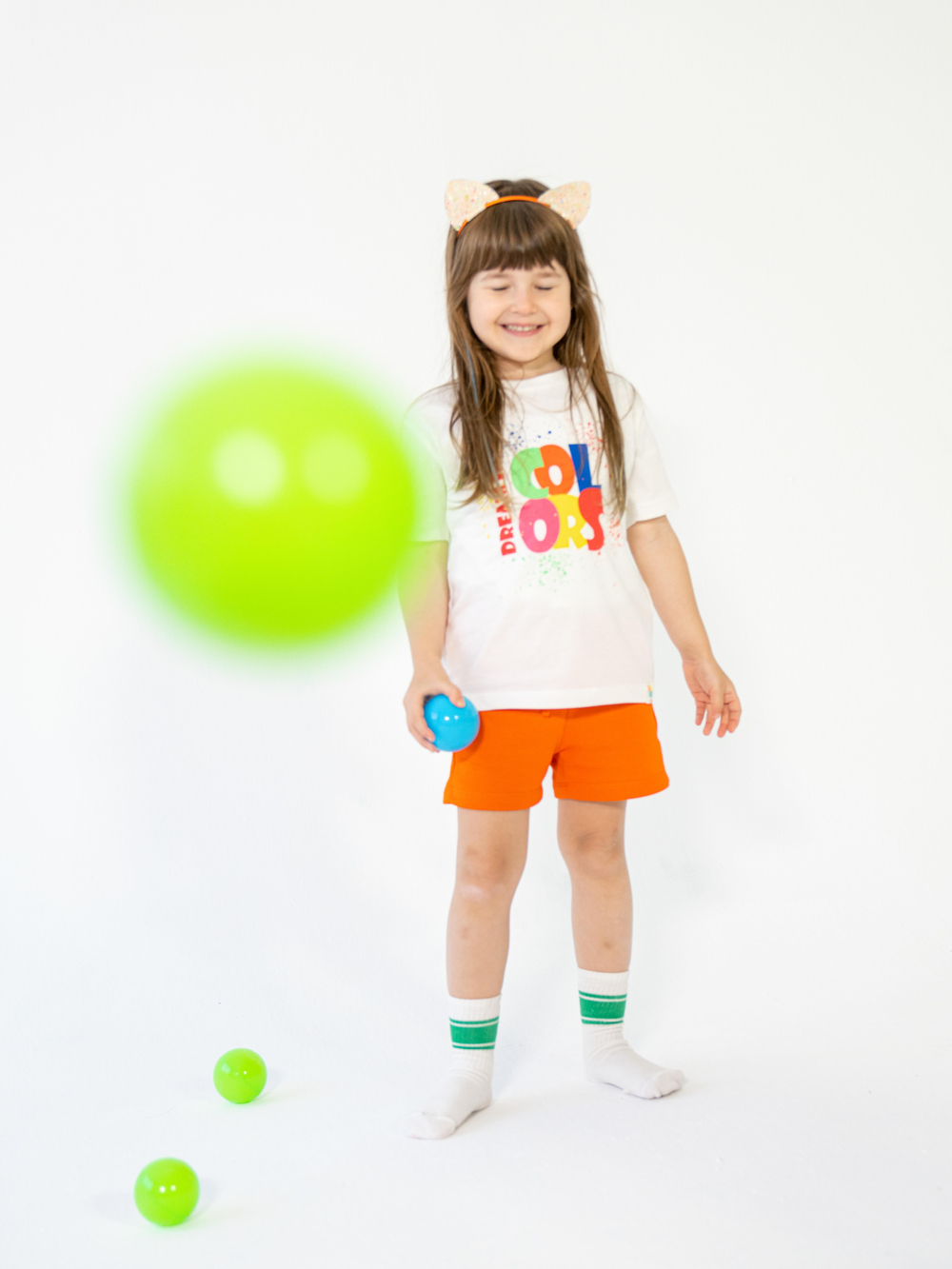 Miniliq Ivory Ön Baskılı Beyaz Tişört