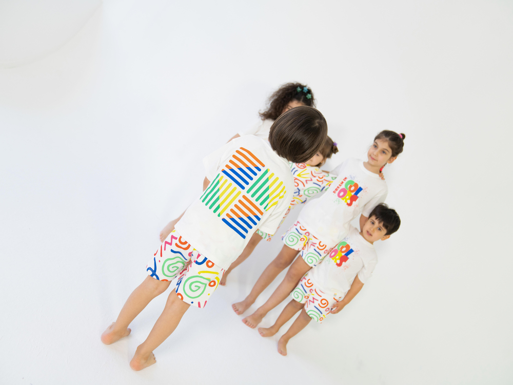 Miniliq Ivory Ön Baskılı Beyaz Tişört