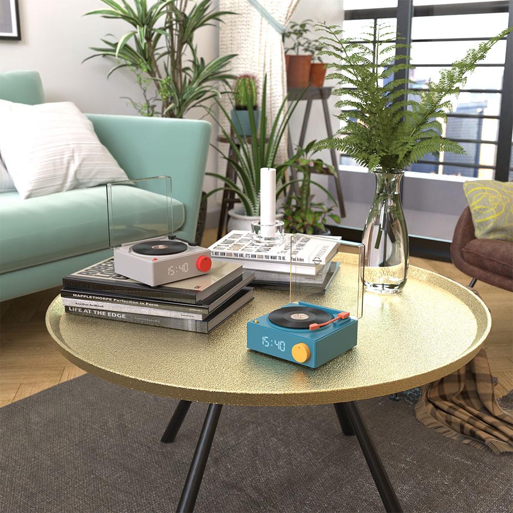 Mob Retro Pikap Bluetooth Hoparlör ve Çalar Saat Mavi