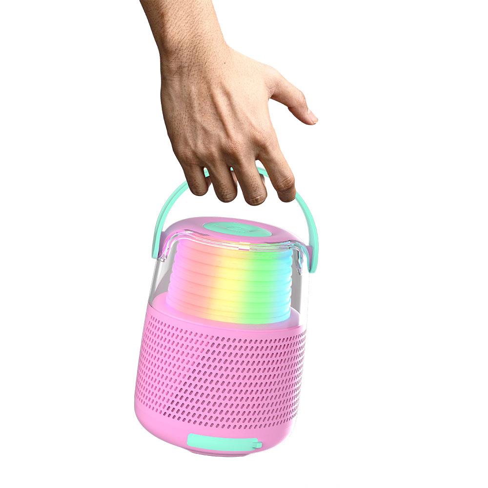 Mob Retro Ses Efektli ve Mikrofonlu Karaoke Pembe