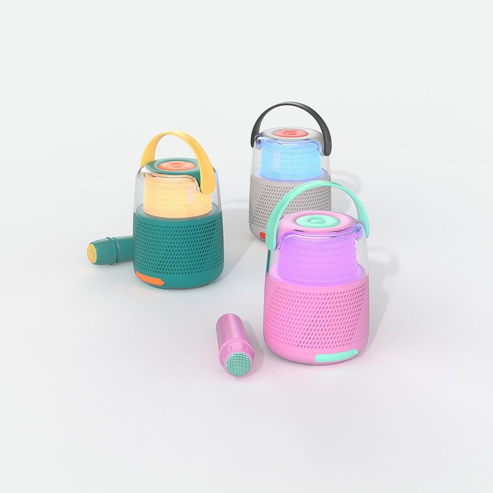 Mob Retro Ses Efektli ve Mikrofonlu Karaoke Mavi