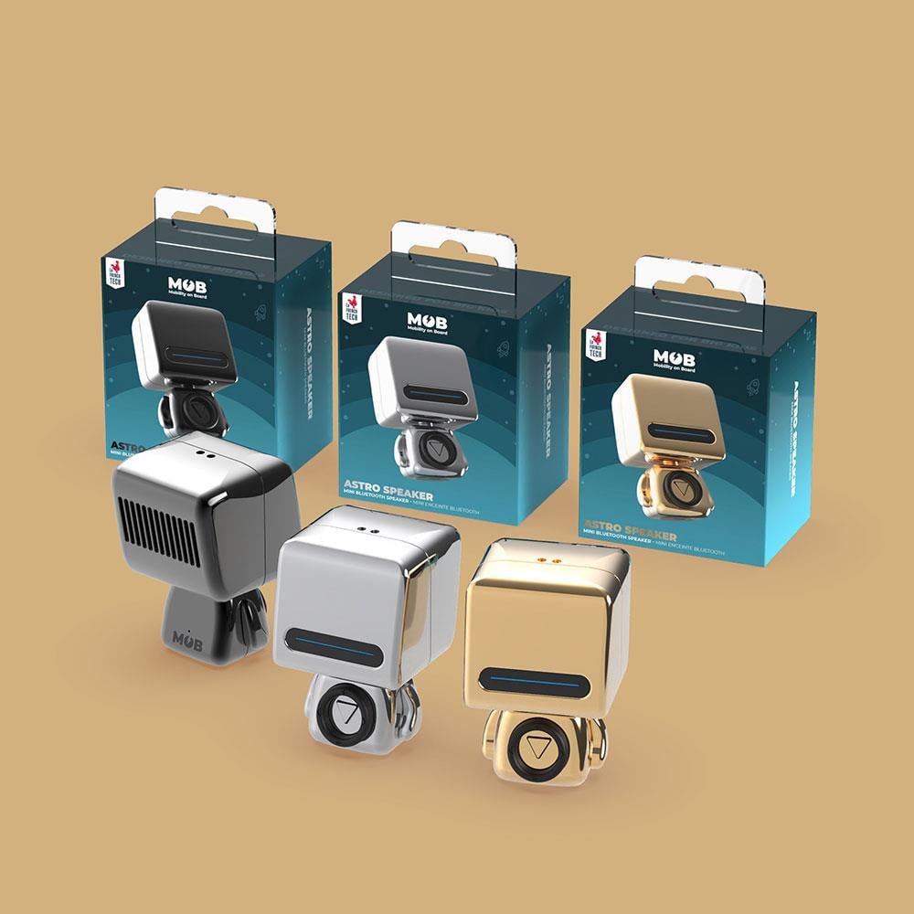 Mob USB Şarjlı Astro Bluetooth Hoparlör Siyah