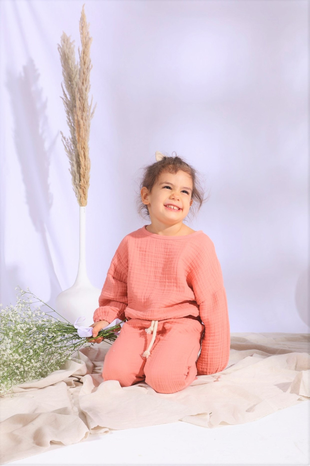 MOLLY MÜSLİN SWEATSHIRT - PANTOLON İKİLİ TAKIM - SOMON