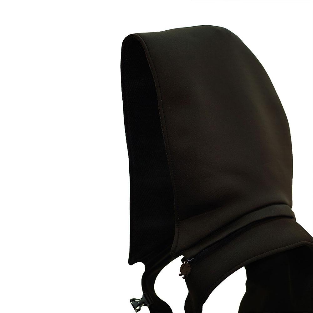 Morikukko Black Basic Black Kapüşonlu Sırt Çantası