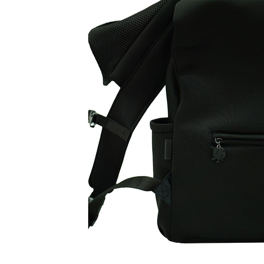 Morikukko Black Basic Black Kapüşonlu Sırt Çantası