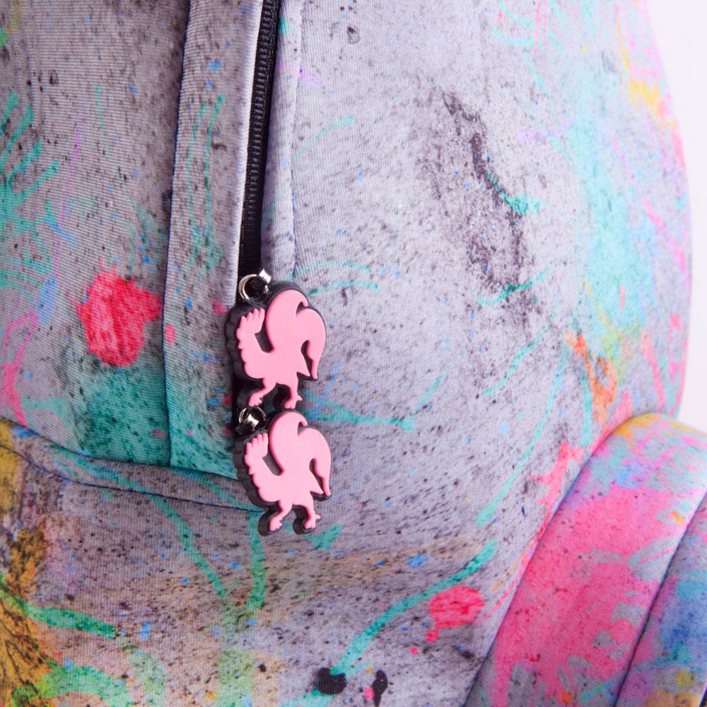 Morikukko Pollock Neon Pink Kapüşonlu Sırt Çantası