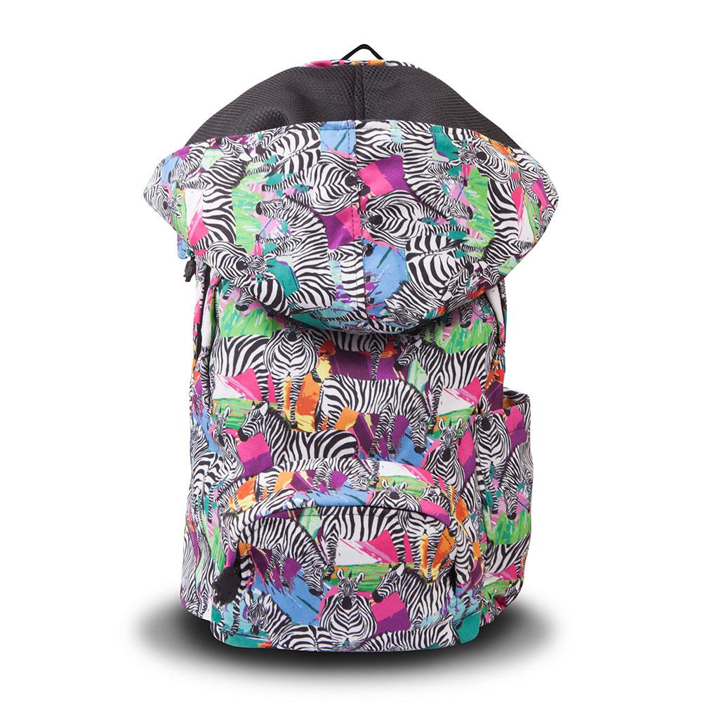 Morikukko Tropical Zebra Kapüşonlu Sırt Çantası