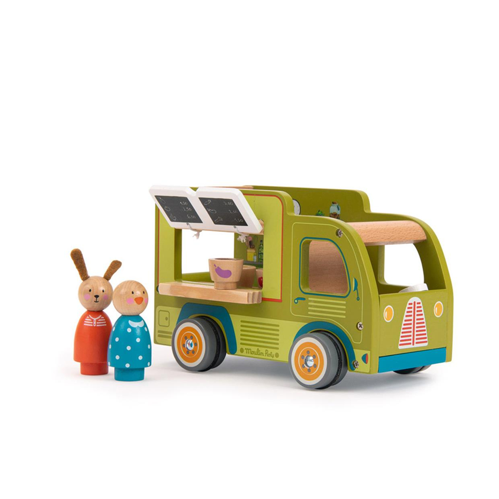 Moulin Roty Ahşap Oyuncak Yemek Kamyonu