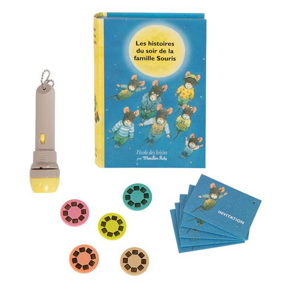 Moulin Roty Projeksiyonlu Hikaye Kitabı Souris Aiilesi
