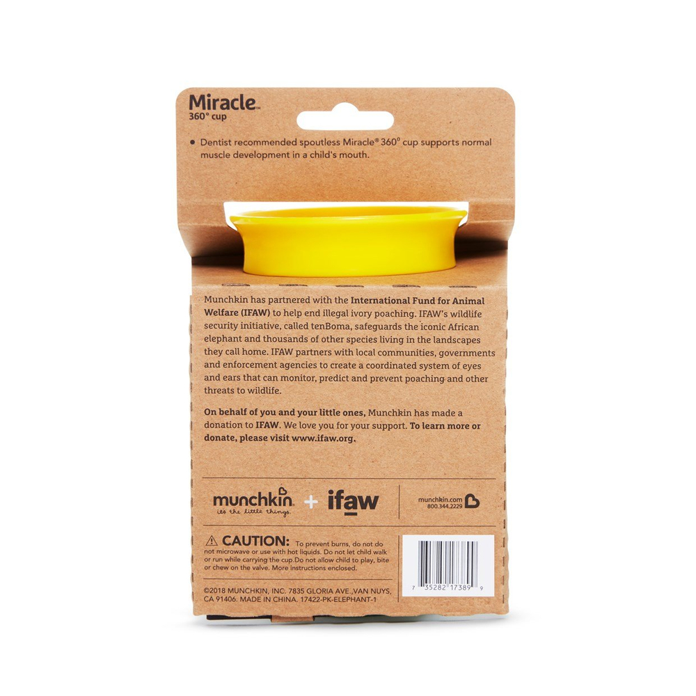 Munchkin Mucize 360° Wildlove Fil Alıştırma Bardağı 12 Ay + 266 ml