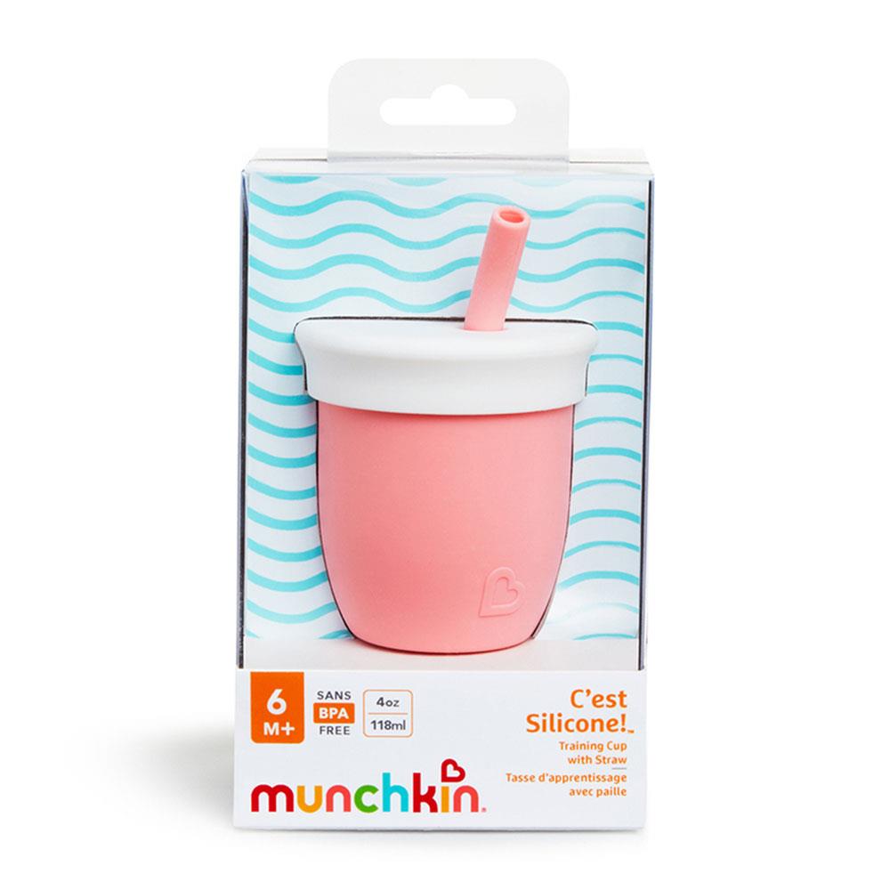 Munchkin Silikon Pipetli Eğitim Bardağı 112 ml 6 ay+ Mercan
