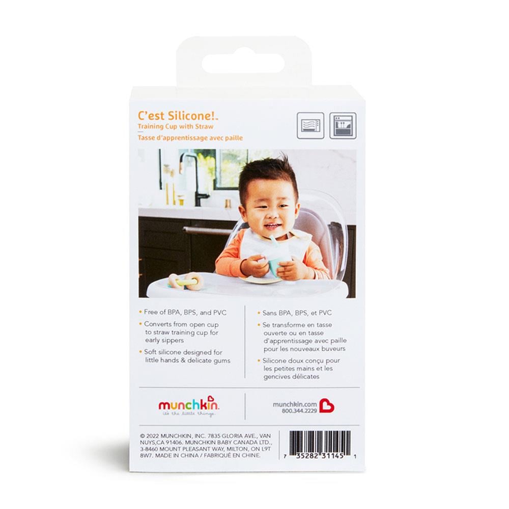 Munchkin Silikon Pipetli Eğitim Bardağı 112 ml 6 ay+ Mercan