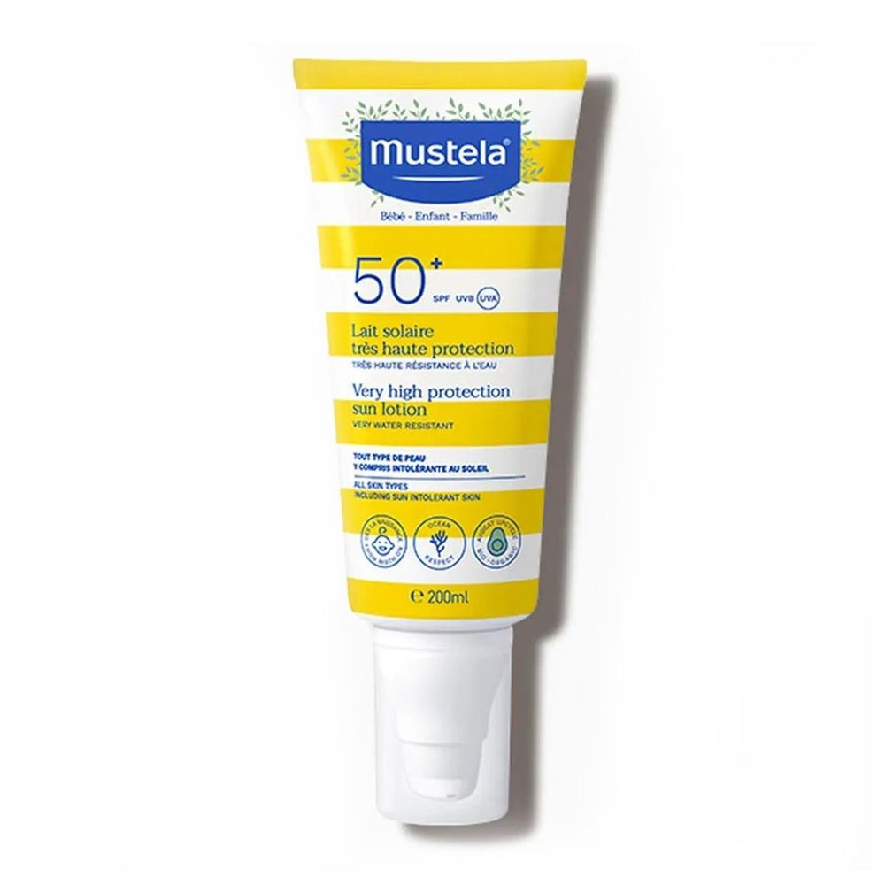 Mustela Çok Yüksek Koruma Faktörlü Güneş Losyonu Spf 50+ 200 ml