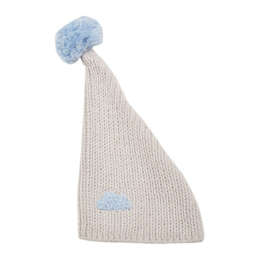 NİNO TRİKO ŞAPKA GRİ - MAVİ