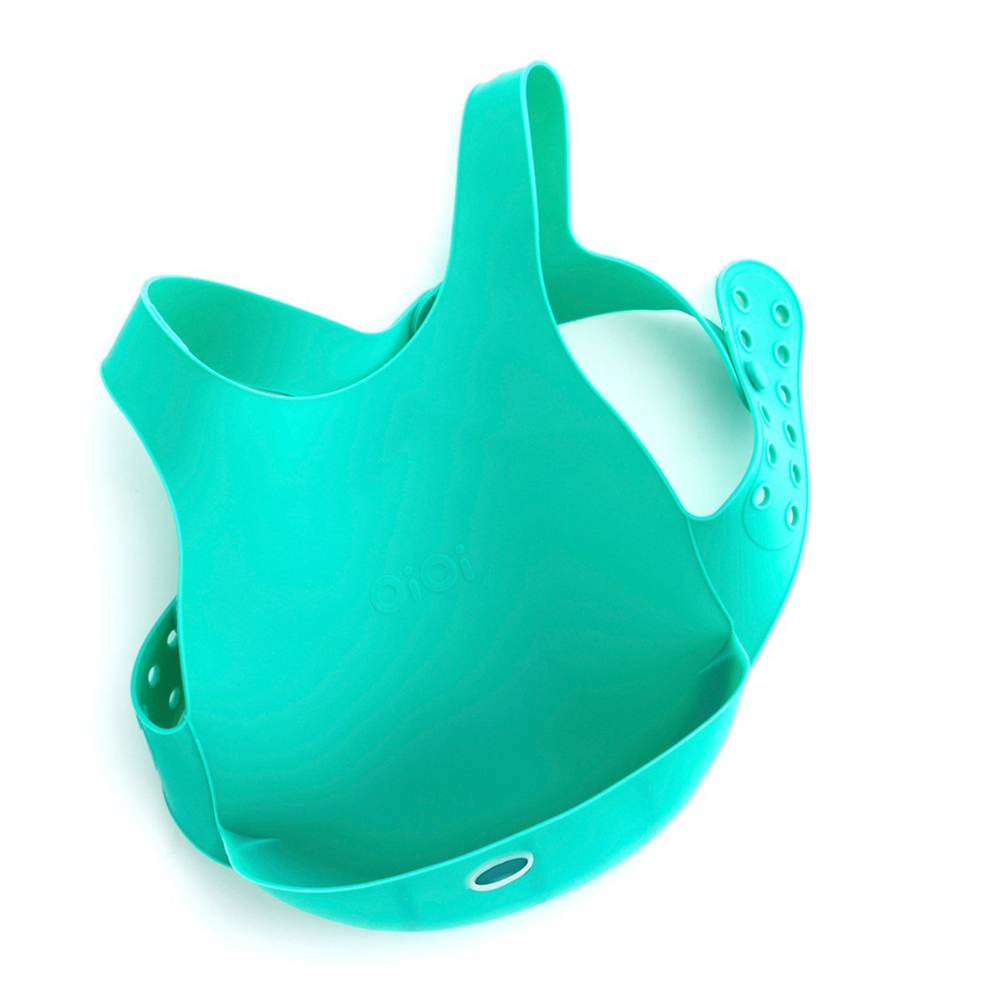 OiOi DOĞAL SİLİKON MAMA ÖNLÜĞÜ - AQUA GREEN