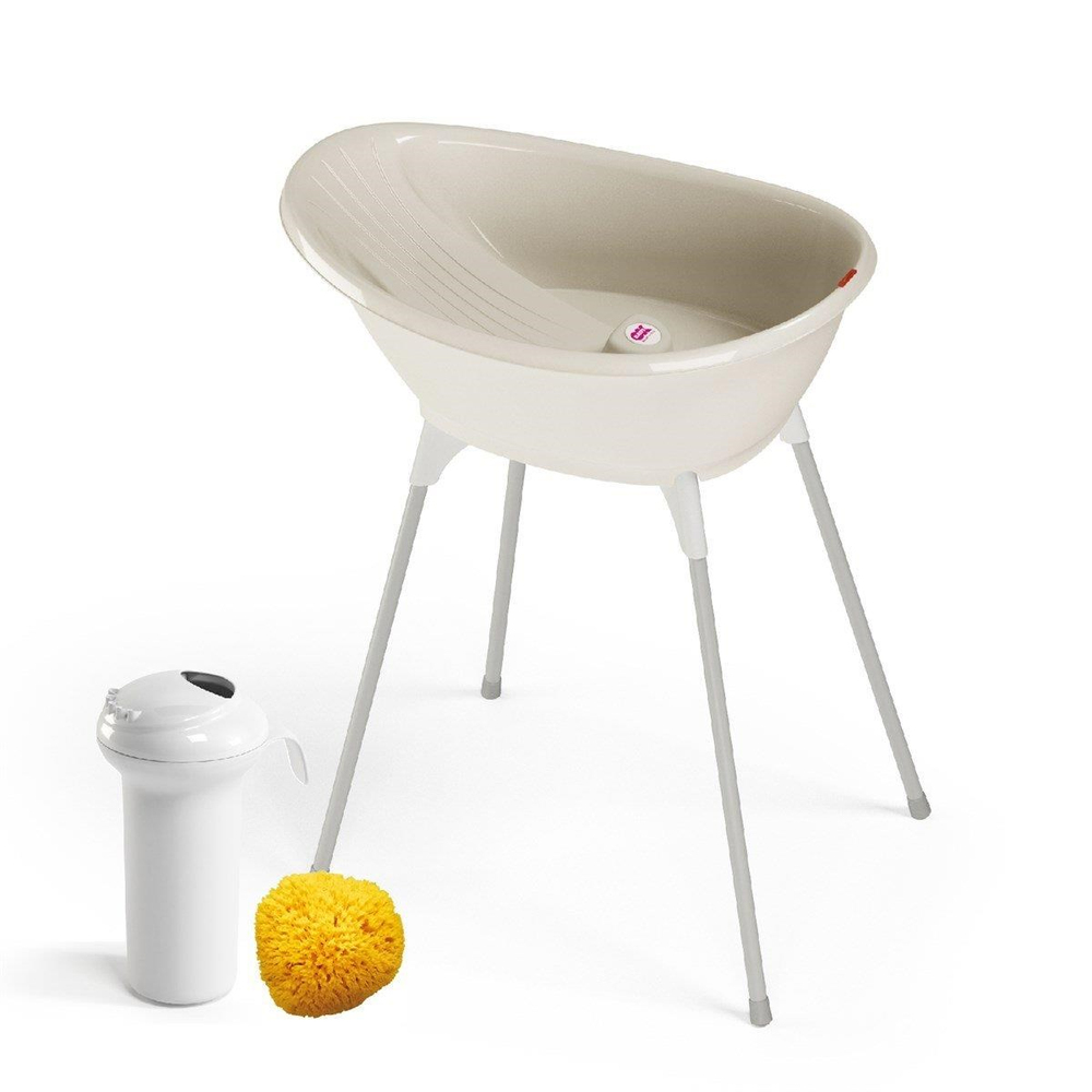 OKBaby Bella Bebek Banyo Seti 4 Parça Kırık Beyaz