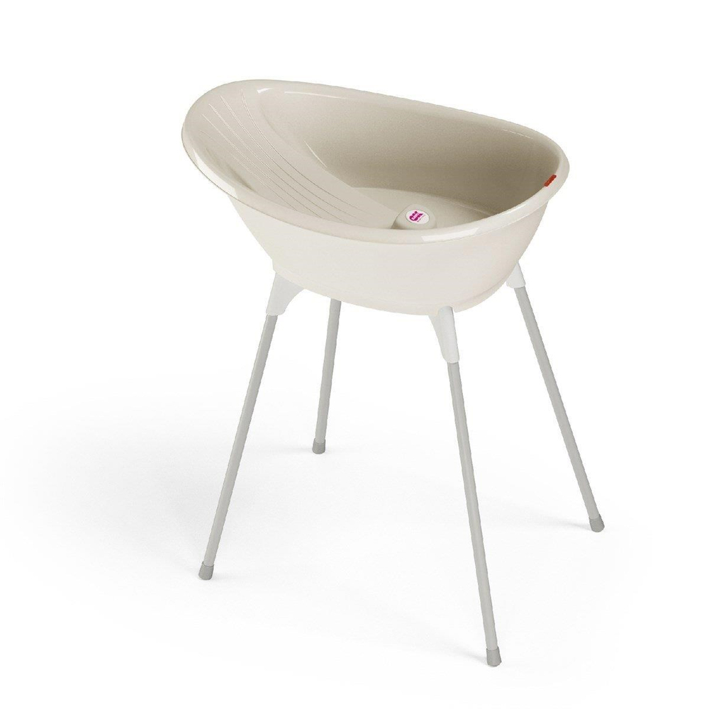 OKBaby Bella Bebek Banyo Seti Dijital Termometreli Çift Yönlü Bebek Küveti & Bebek Küvet Taşıyıcı K. Beyaz