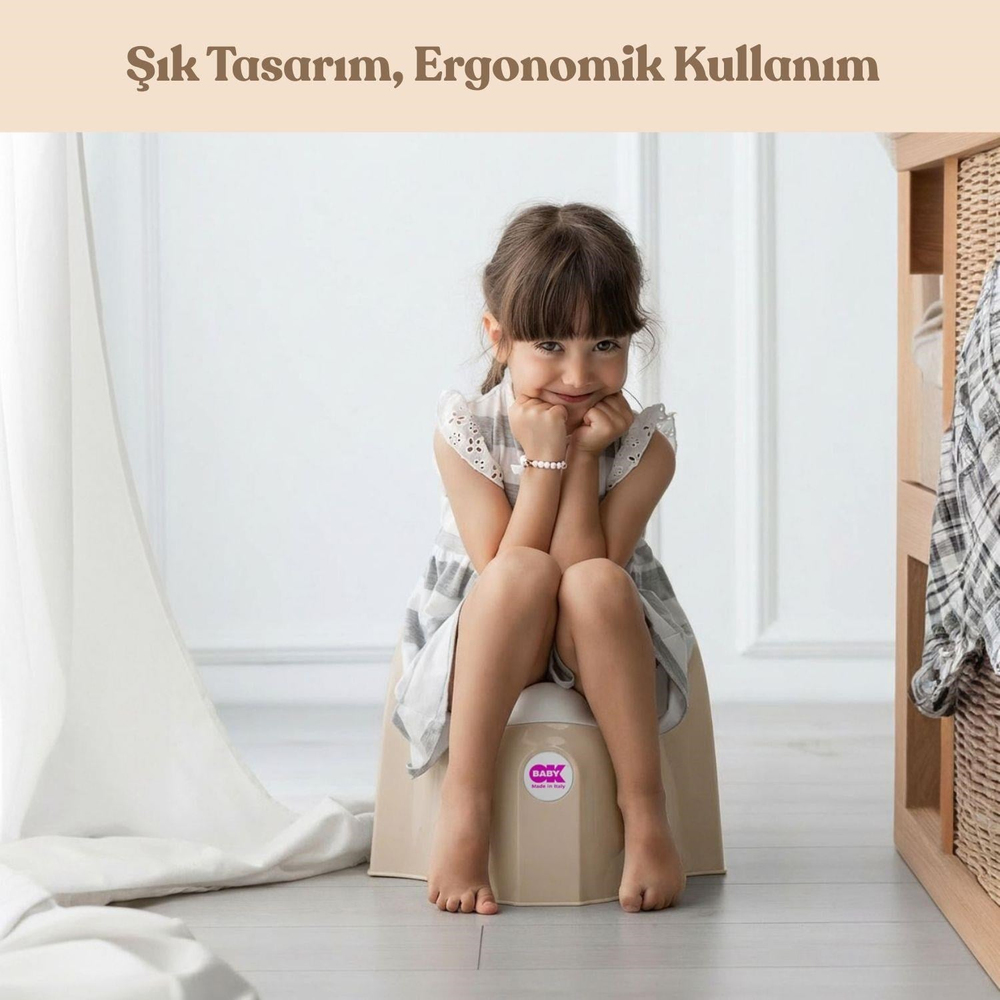 OKBaby Pasha Eğitici Koltuk Oturak Bej