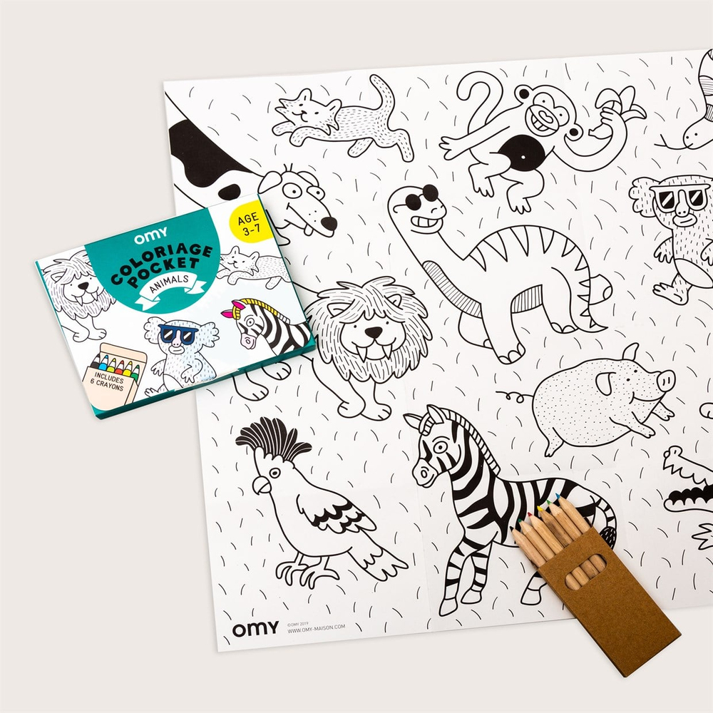 Omy Coloring Pocket Animals