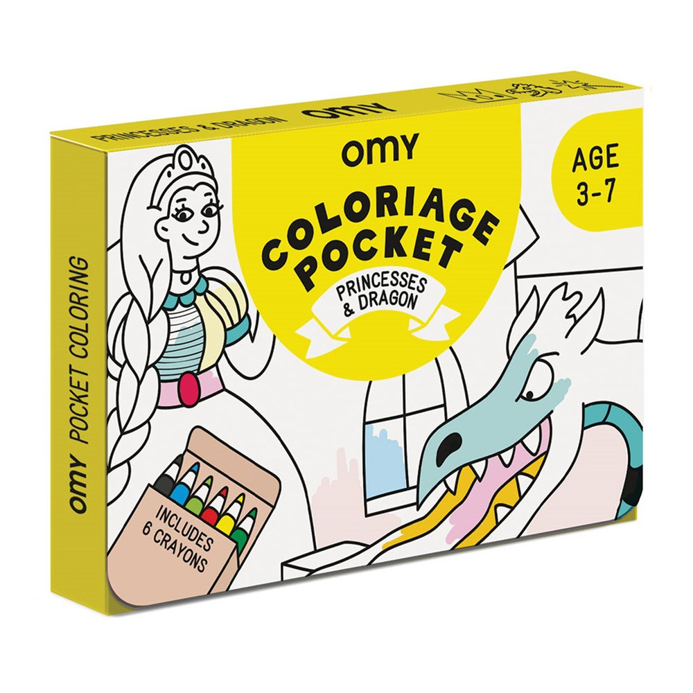 Omy Coloring Pocket Princeses & Dragons 