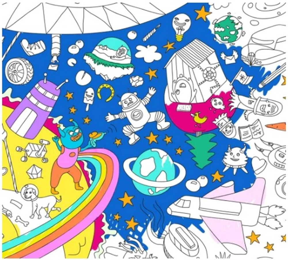 Omy Coloring Poster Cosmos