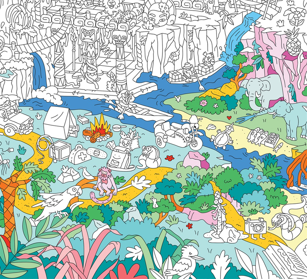 Omy Coloring Poster Jungle