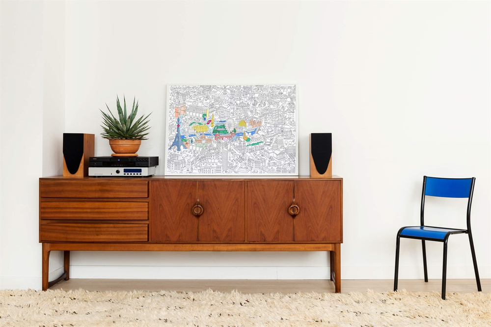 Omy Coloring Poster Paris